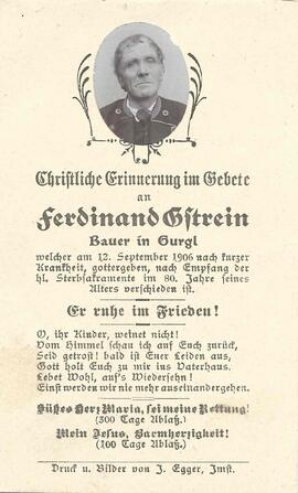 Gstrein Ferdinand, 1906