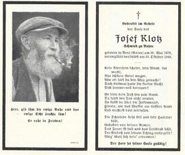Klotz Josef, 1948