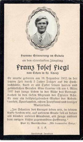 Fiegl Franz Josef, 1937