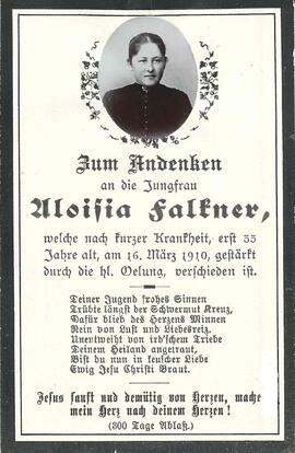 Falkner Aloisia, 1910