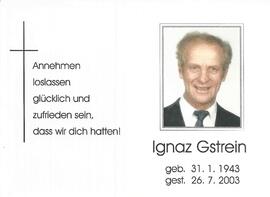 Gstrein Ignaz, 2003