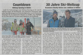 30 Jahre Ski-Weltcup - Besondere Charity-Aktion zum Jubiläum in Sölden