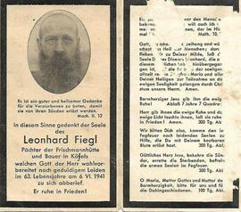 Fiegl Leonhard, 1941