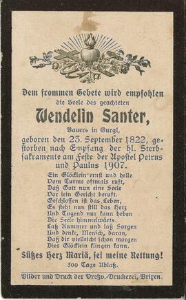 Santer Wendelin, 1907