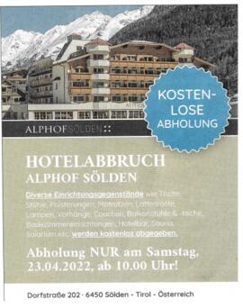 Hotel Abbruch Alphof Sölden
