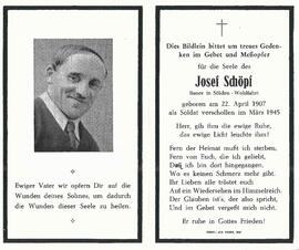 Schöpf Josef, 1945