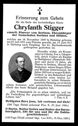 Stigger Chrysanth, 1911