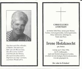 Holzknecht Irene, geb. Dolenz, 1994