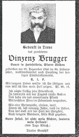 Brugger Vinzenz, 1946
