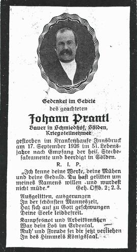 Prantl Johann, 1926