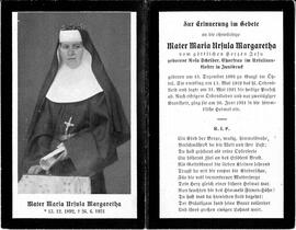 Mater Maria Ursula Margaretha, Scheiber Rosa, 1931