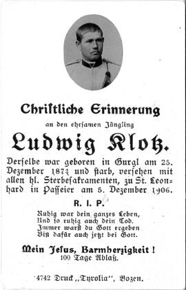 Klotz Ludwig, 1906