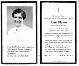 Platter Anna, 1960