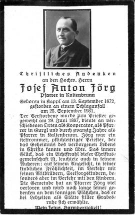 Förg Josef Anton, 1931