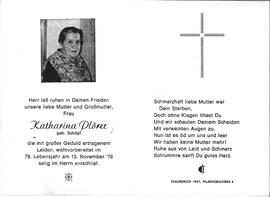 Plörer Katharina, geb. Schöpf, 1979