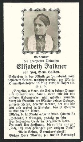 Falkner Elisabeth, 1929