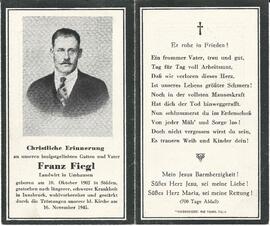 Fiegl Franz, 1945