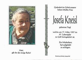 Kneisl Josefa, geb. Fiegl, 1997