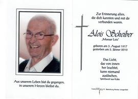 Scheiber Alois, 2010