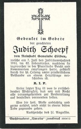 Schöpf Judith, 1913