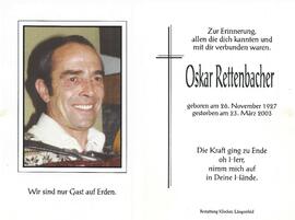 Rettenbacher Oskar, 2003