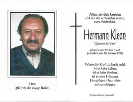 Kleon Hermann, 2003