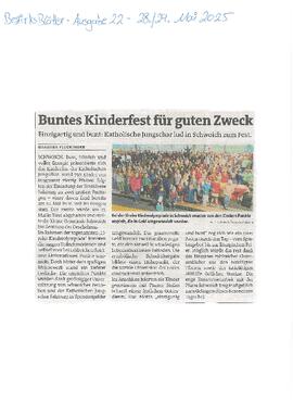 Katholische Jungschar - Buntes Kinderfest für guten Zweck