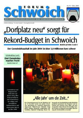 Forum Schwoich, Nr.11, Dezember 2003