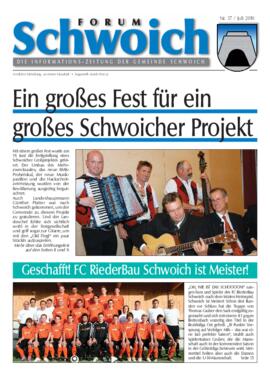 Forum Schwoich, Nr. 37, Juli 2010