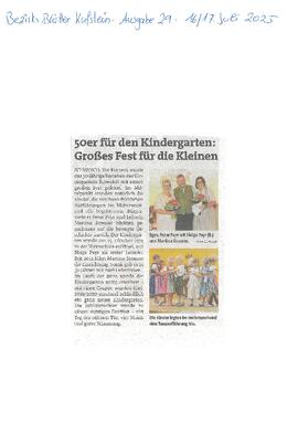 50 Jahre Kindergarten Schwoich