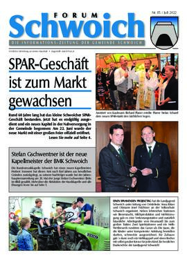 Gemeindezeitung Forum Juni 2022, Ausgabe Nr. 85