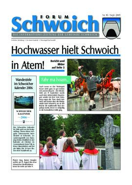 Forum Schwoich, Nr. 18, September 2005