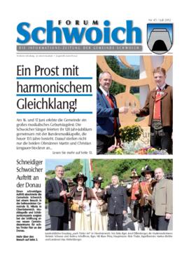 Forum Schwoich, Nr. 45, Juli 2012