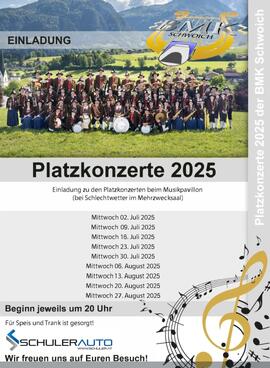 Platzkonzerte der BMK Schwoich 2025
