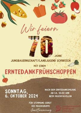 70 Jahre Schwoicher Landjugend: Frühschoppen nach dem Erntedankfest