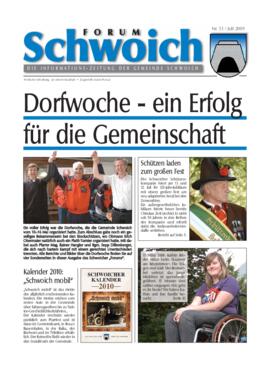Forum Schwoich, Nr. 33, Juli 2009