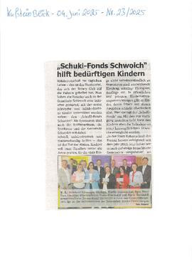 SchuKi - Fonds Schwoich hilft bedürftigen Kindern