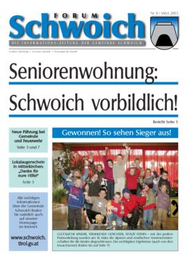 Forum Schwoich, Nr.8, März 2003