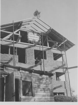 Bau des Hauses Pfeiffer - Firstfeier