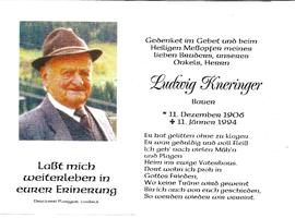 Ludwig Kneringer, Bauer