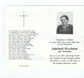 Adelheid Wucherer geb. Westreicher