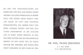 Dr. Phil. Franz Jenowein