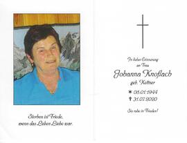 Johanna Knoflach geb. Kettner