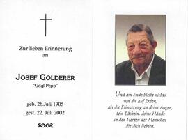 Josef Golderer Gogl Pep