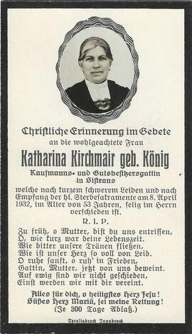 Katharina Kirchmair geb. König