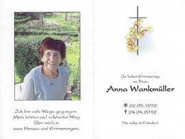 Anna Wankmüller geb. Jenewein