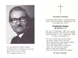 Friedrich Hofer