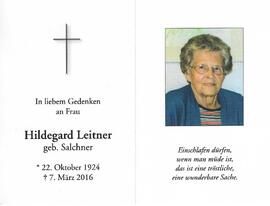 Hildegard Leitner geb. Salchner
