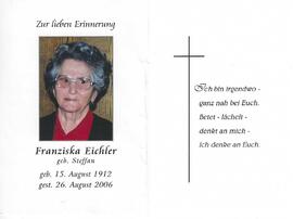 Franziska Eichler geb. Steffan