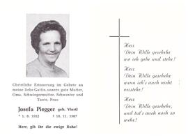 Josefa Piegger geb. Viertl